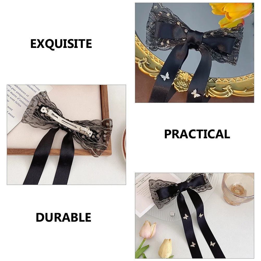

Classic Vintage Bow Hair Clip Ribbon Bowknot Hairpin for Women Girls Party Dance Hair Accessories Bows for Girls