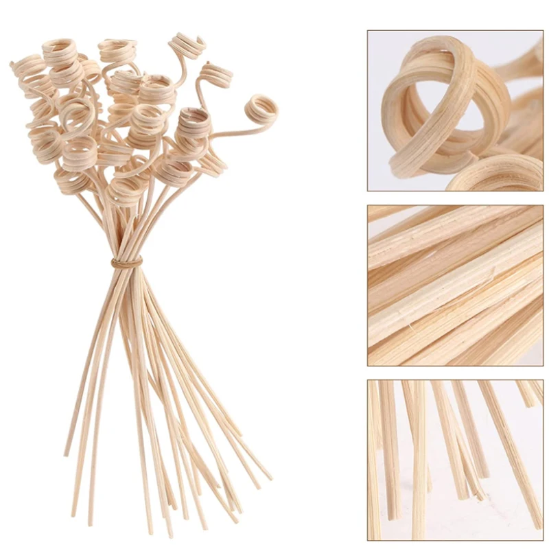 10-100pcs 100-300mm Reed Diffuser Replacement Stick DIY Handmade Home Decor Extra Thick Rattan Reed Oil Diffuser Refill Sticks