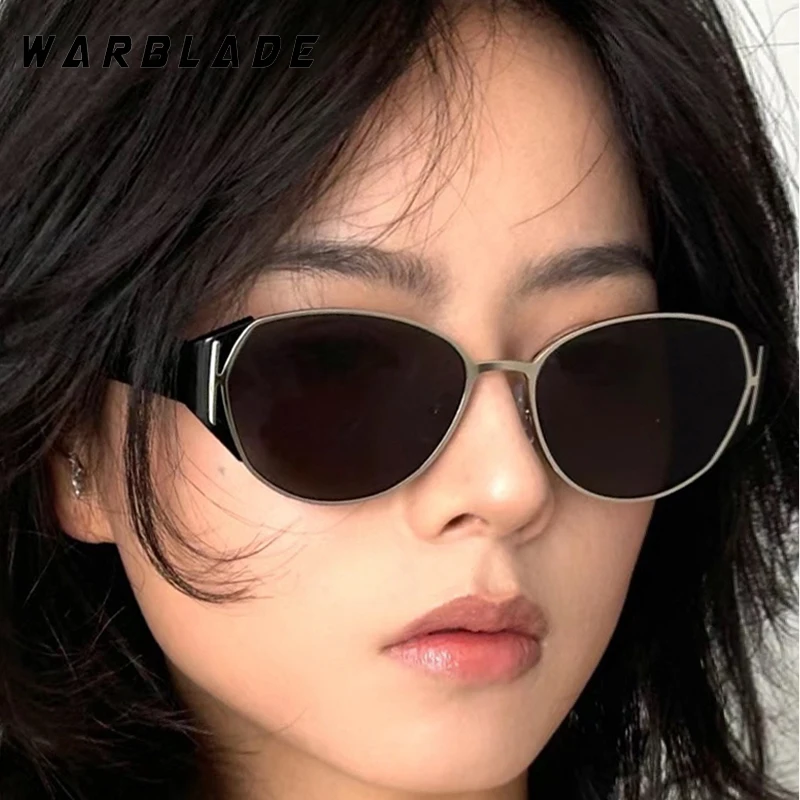 

Fashion Luxury Design Sun Glasses Oversized Oval Cat Eye Men Retro Trendy Eyeglass Female Outdoor Summer Traveling Shades UV400