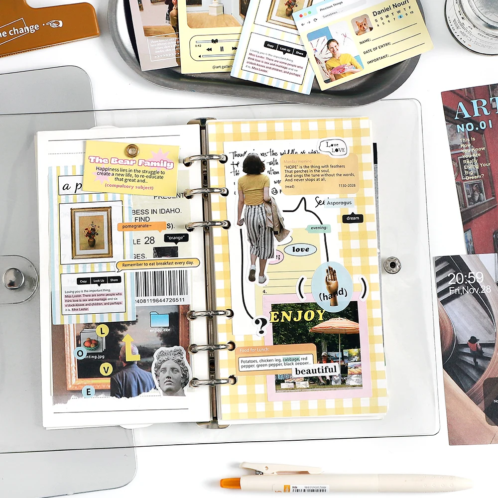 Go to the Beautiful Series Retro Paper Memo Sub, Creative Decoration, DIY, 8Packs