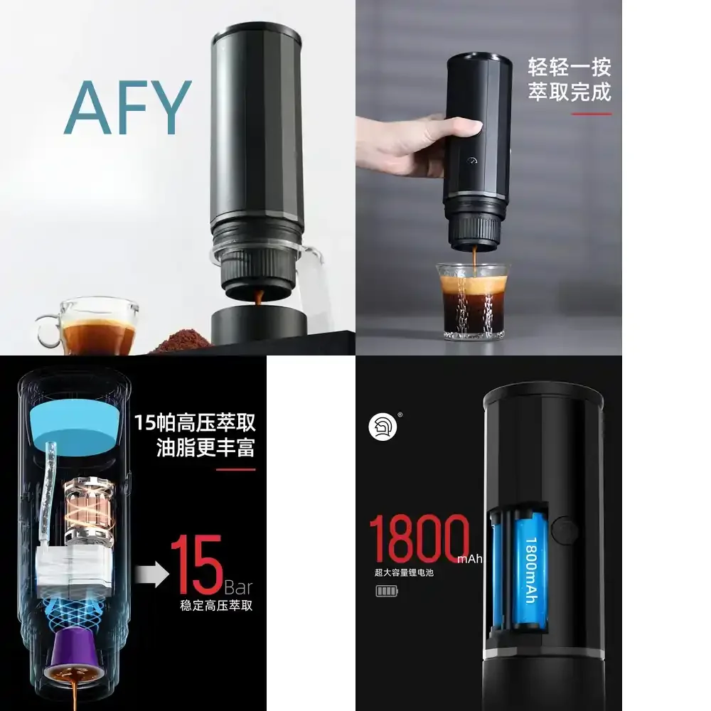 Automatic Portable Coffee Machine for Home Office Travel Small Espresso Extractor for Capsule Coffee Machine for Nespresso