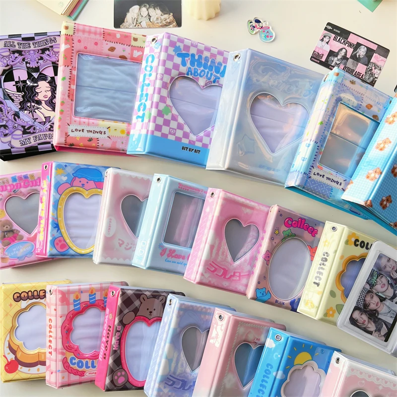 SKYSONIC New Arrival Kawaii 3 Inch Kpop Colllect Book 20pcs 40pcs Storage Postcard Bag Double Sided Mini Idol Card Organizer