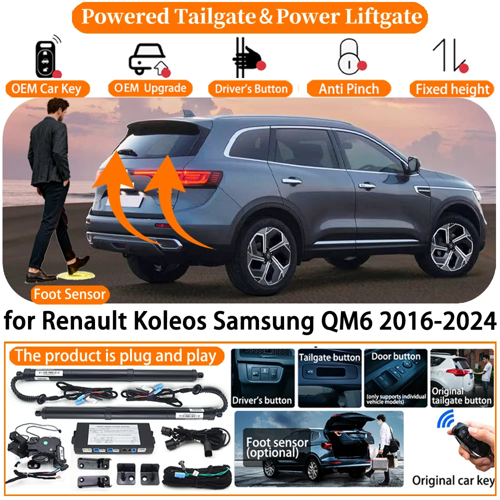 

Car OEM Smart Powered Tailgate system for Renault Koleos Samsung QM6 2016-2024 Automatic Electric Power Tailgate Tail Gate Lift