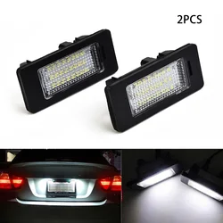 Luz de matrícula de 2 piezas, 24LED, para BMW Serie 1, E82, E88, F20, F21, 08-14, Serie 3, E90, E91, E92, E93, F30, 07-13, E39, E60, E60N, E61