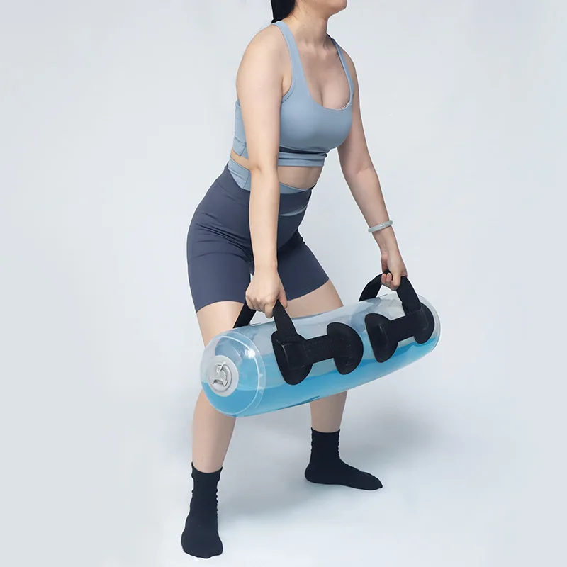 

Adjustable weight water bag Portable Soft Fitness Water Ball Ox Horn Sandbag with handle