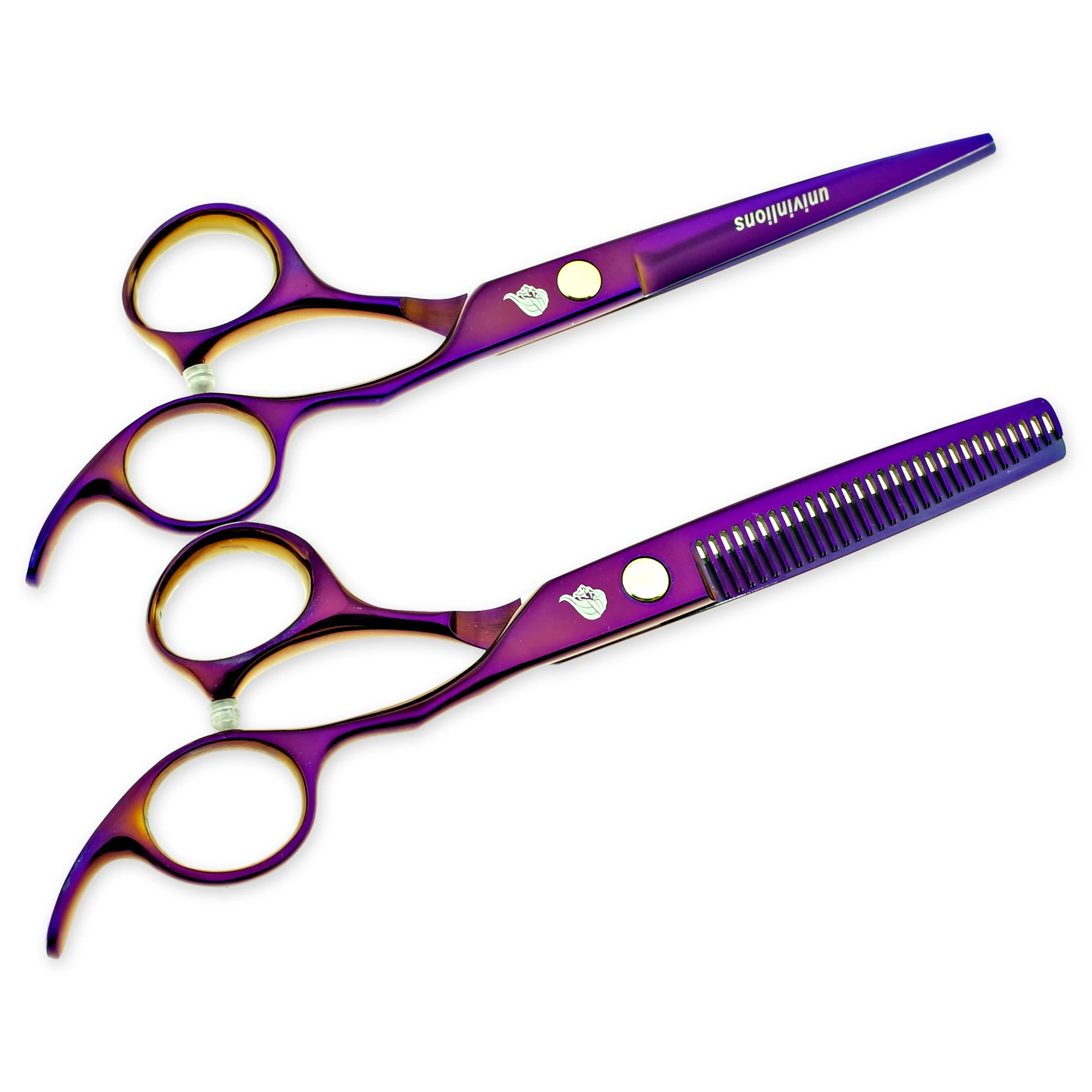 

6" 6cr13 Alloy Gradient Hair Scissors Hairdressing Salon Professional Hair Cut Shears Barber Thinning Scissors Cutting Tools