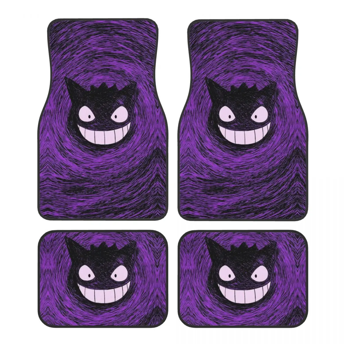 

Pokemons Gengar Anime Universal Fit Car Floor Mats Waterproof Car Carpet Mat 4pcs with Anti-Slip Backing Fit for SUV Trucks