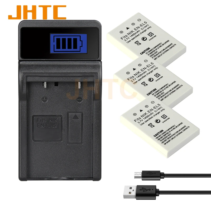 EN-EL5 Battery Charger 1400mAh For Nikon Coolpix P80 P90 P100 P500 P510 P520 P530 P5000 P5100 5200 7900 P6000 ENEL5 EN EL5