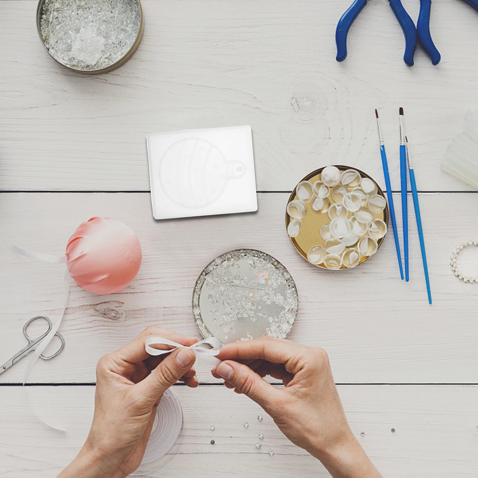 

Decor Christmas Ball Mold Decoration Non-stick Silicone Creative Epoxy Trinkets Decorations