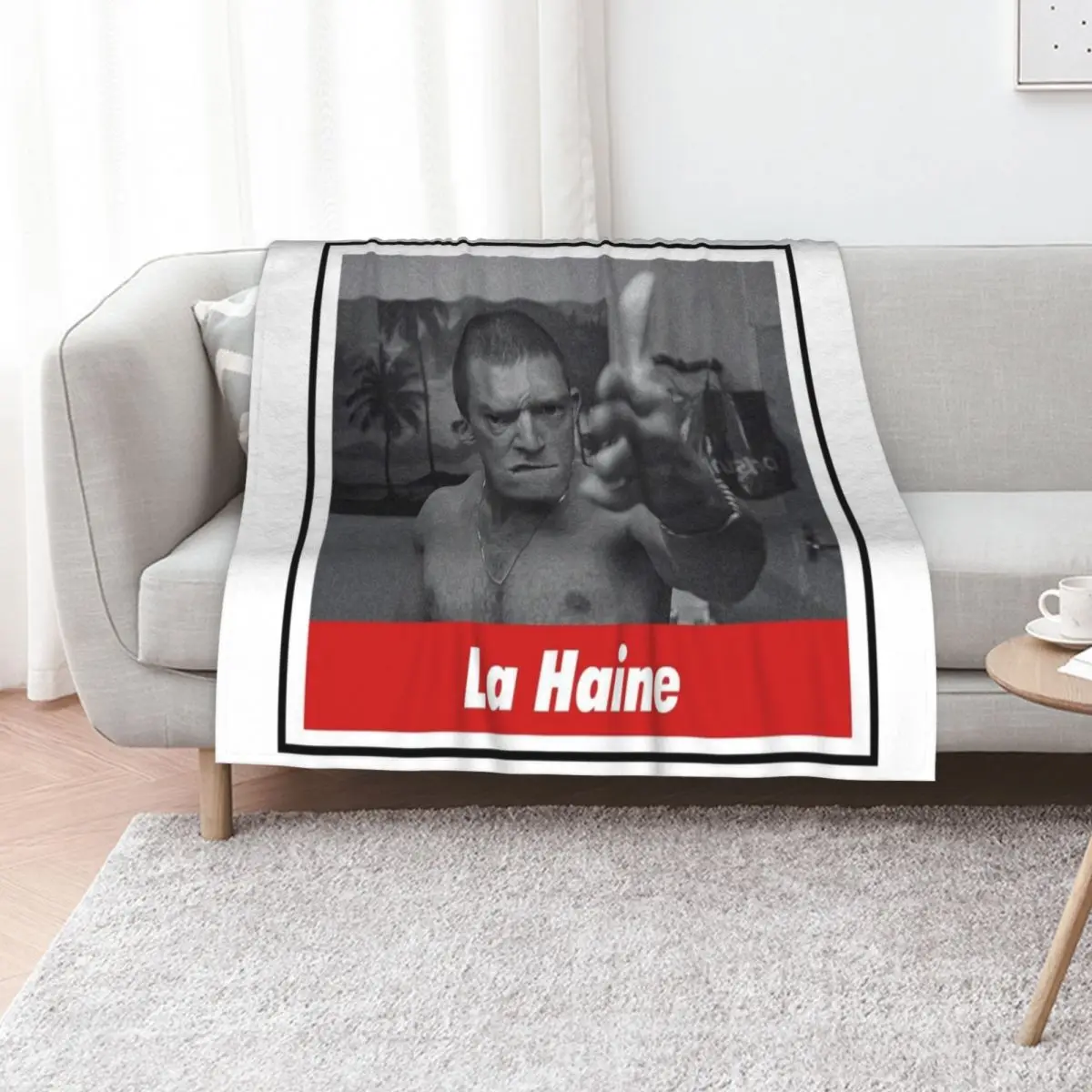 La Haine Throw Blanket Luxury Throw Custom valentine gift ideas Summer Beddings Heavy Stuffeds Blankets