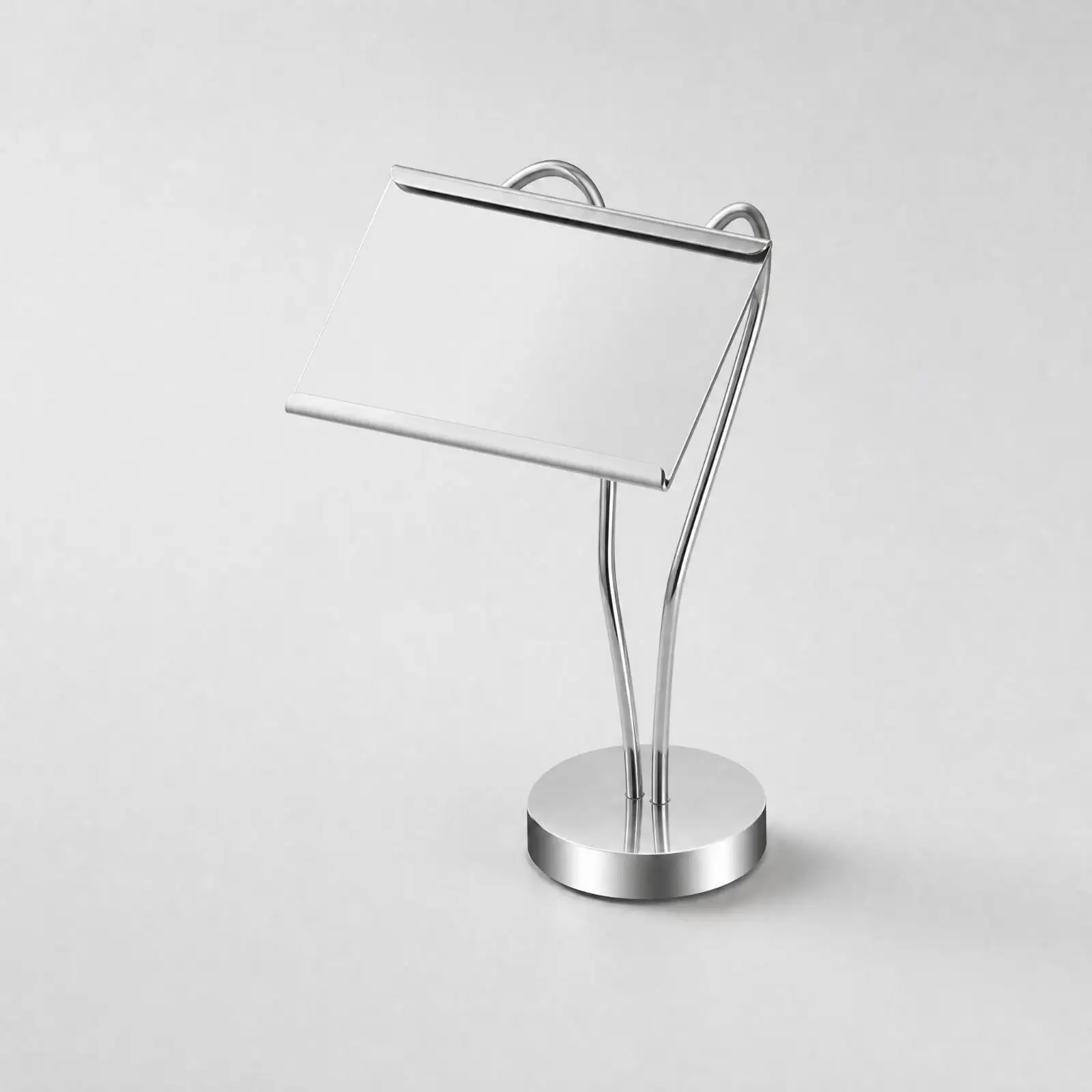 Porte-menu en acier inoxydable avec base lestée pour présentoir de numéros de table de buffet