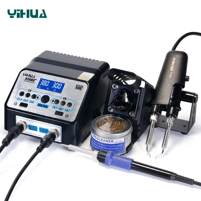 

YIHUA 938BD+ SMD Soldering Iron Hot Tweezers Iron Soldering Station