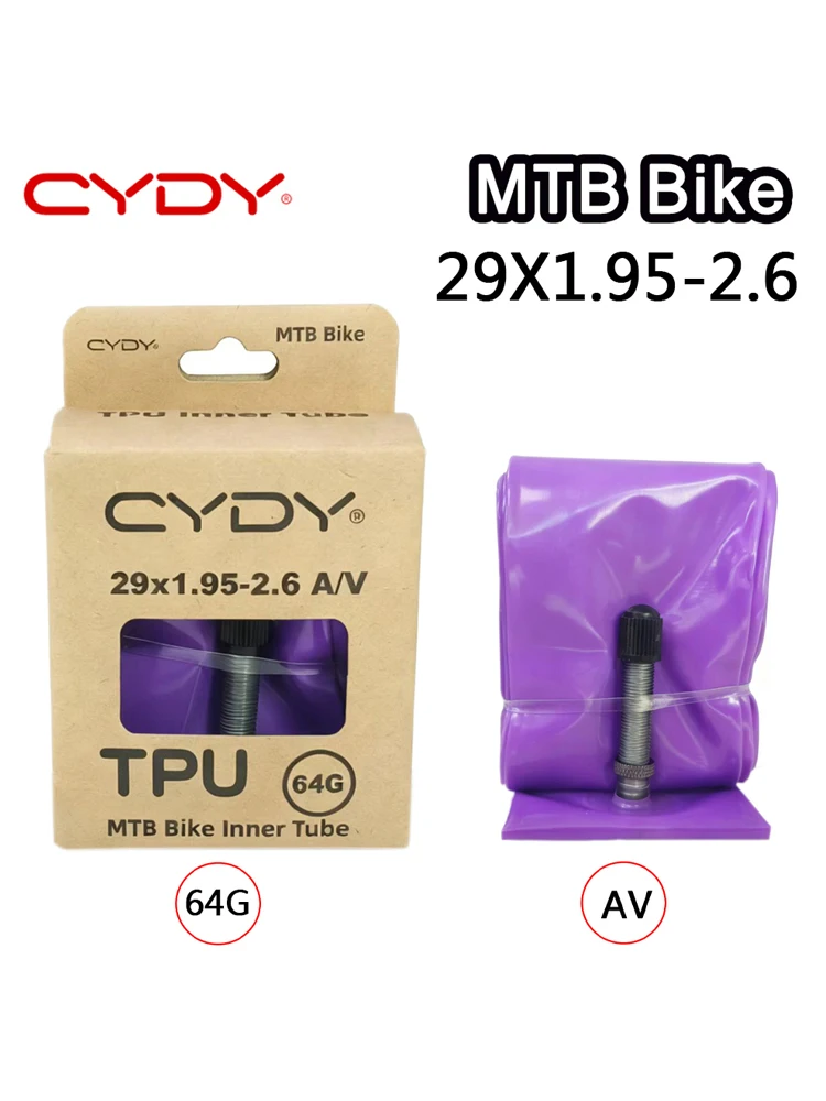 AliExpress NONE CYDY TPU MTB Bike Inner Tube Camera 29 26 27.5 29x1.95-2.6 Inch Mountain Bicycle Tire Schrader Valve AV pneu 29er Cycling Tube