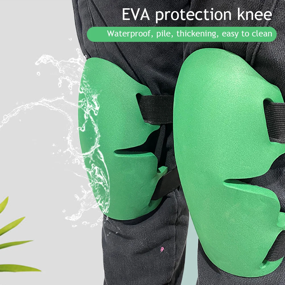 1 Pair EVA Protective Knee Protector Outdoor Sports Garden Construction Waterproof Labor Protection Kneepad Workplace Supplies