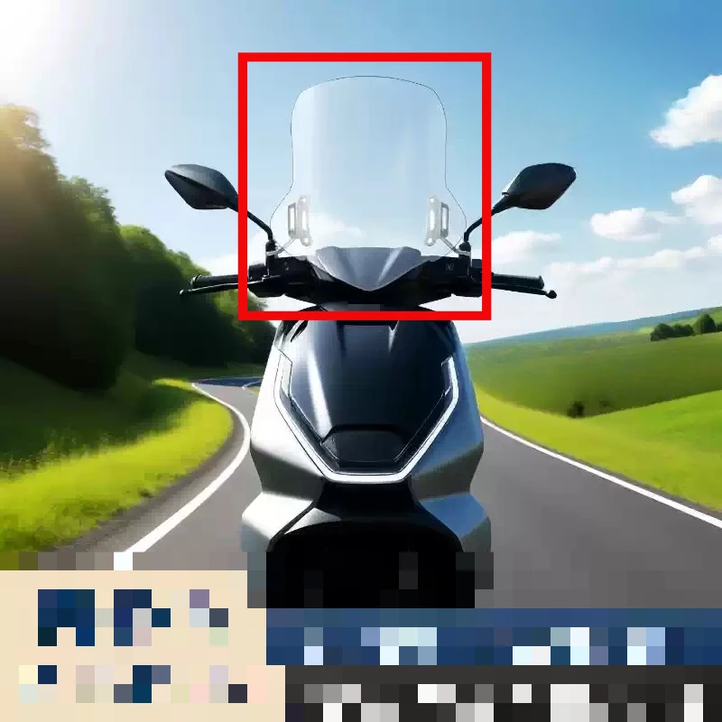 For ZEEHO AE7 Motorcycle Modified Windshield Wind Deflector Heightened Windshield Durable Front Glass Accessories Parts