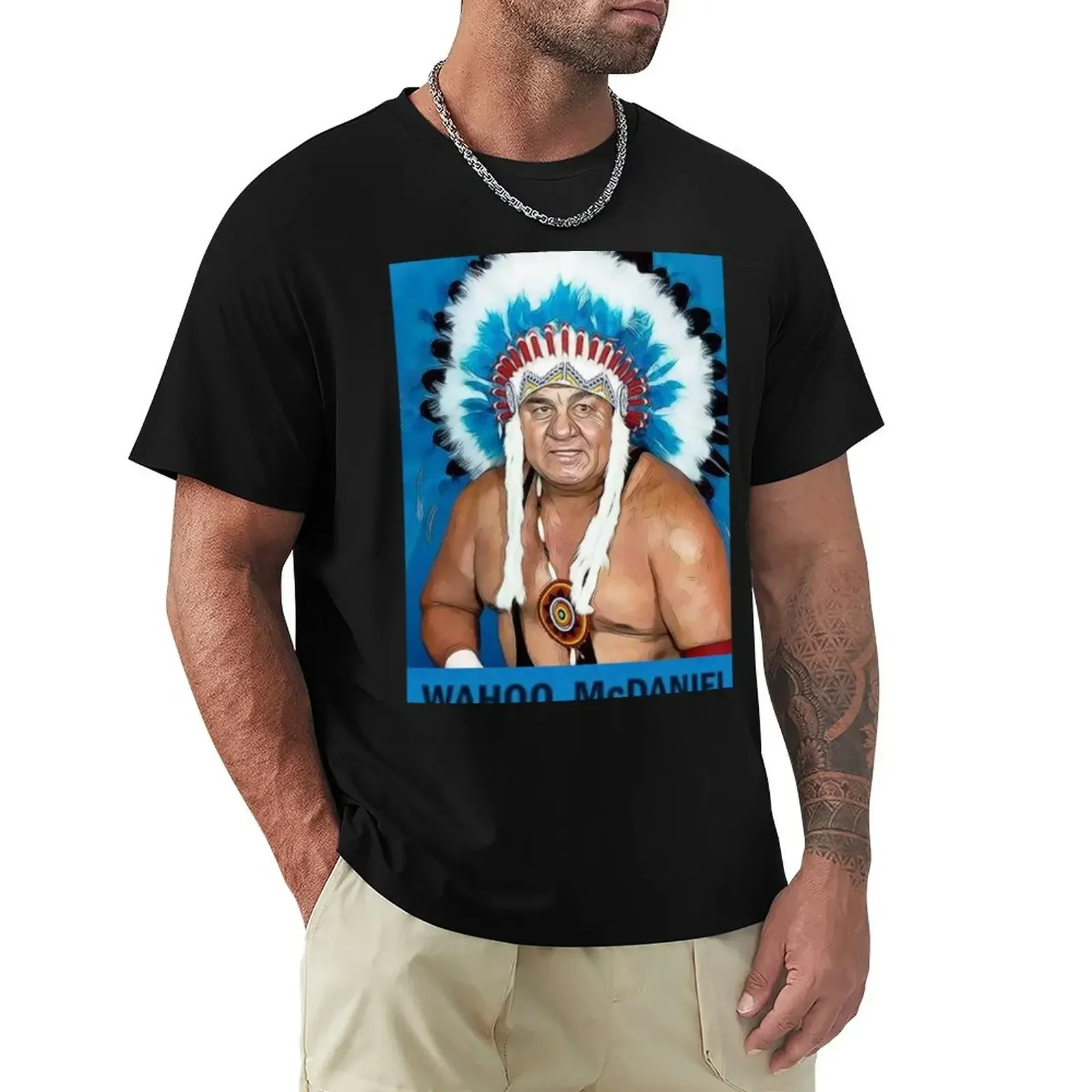 Wahoo McDaniel T-Shirt oversized sweat summer tops mens designer t shirt