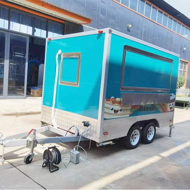 Customizable Color Food Trailer Bakery & Meat Setup Add Cold Beverage Shaker For Ultimate Mobile Kitchen