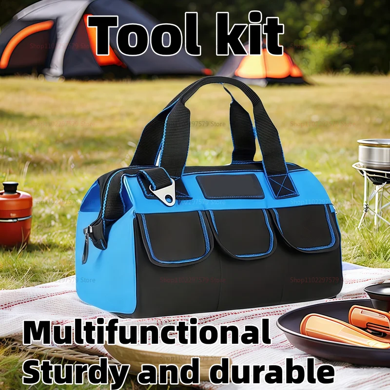 

Сверхмощная водонепроницаемая сумка для ящика для инструментов, большая вместительная сумка для хранения инструментов с несколькими карманами, износостойкая многофункциональная сумка для работы