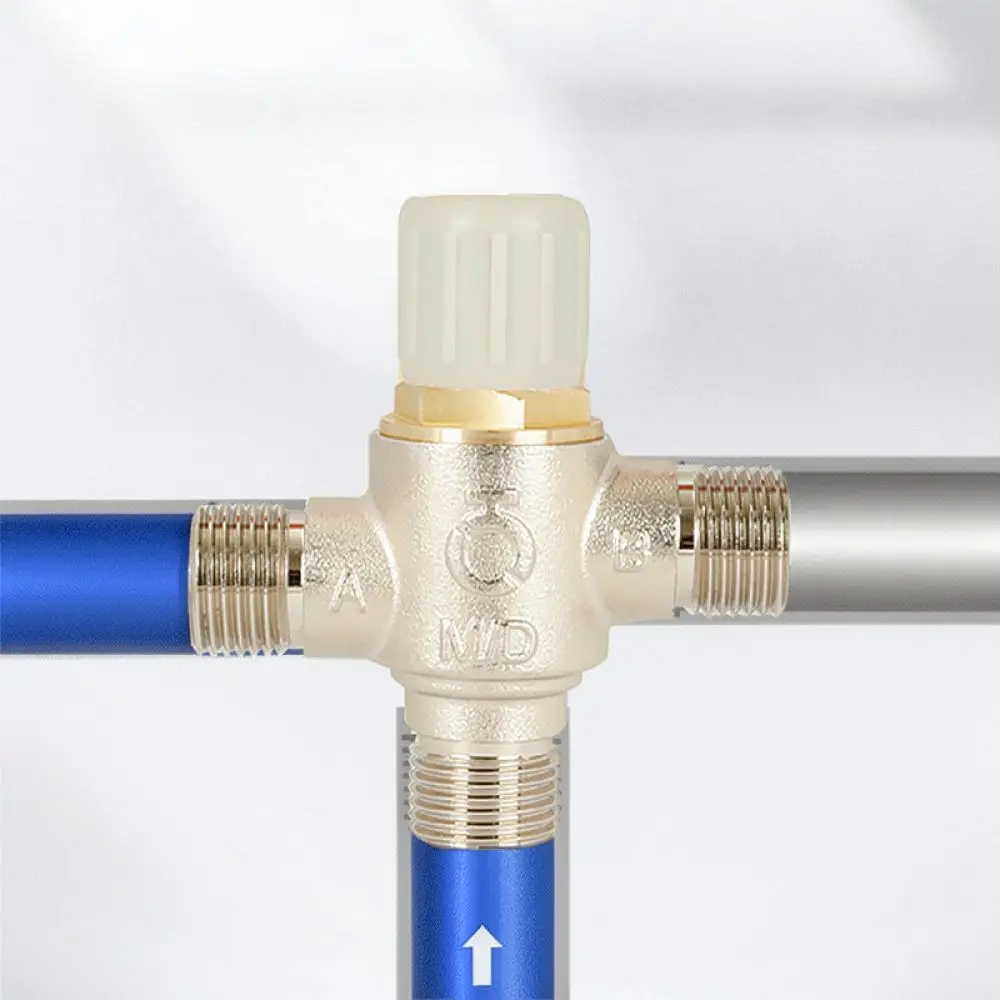 For For Baizhan Brass Zero Cold Water Valve Thermostatic Pipe Connector Solar Gas Heater Circulation Control Device