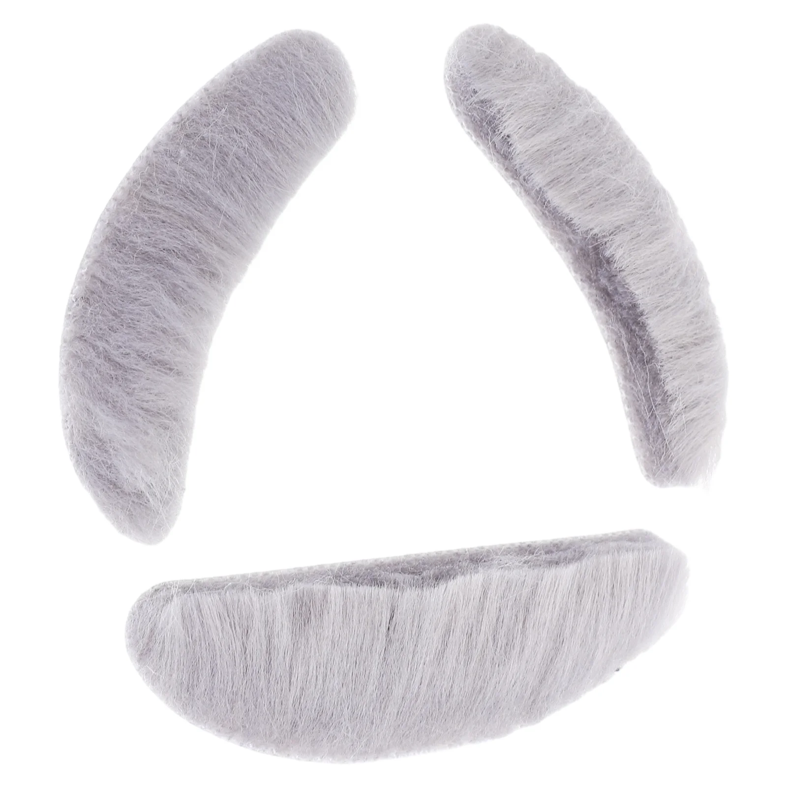 1Set Nep Baard Wenkbrauw Decor Comfortabel Doek Materiaal Zacht Lichtgewicht voor Halloween Cosplay Party Prestaties Foto Props