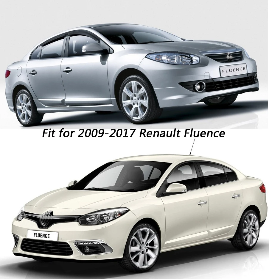 For Renault Fluence 2010-2016 Window Glass Switch Cover Overlay Trim Panel Chrome Samsung SM3 Styling Accessories 4PCS