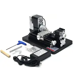 ZR Mini Micro Mechanical Metal Lathe Machine Tools with Base for Carpentry in Wood, Soft Metal, Plexiglass, Plastic, etc