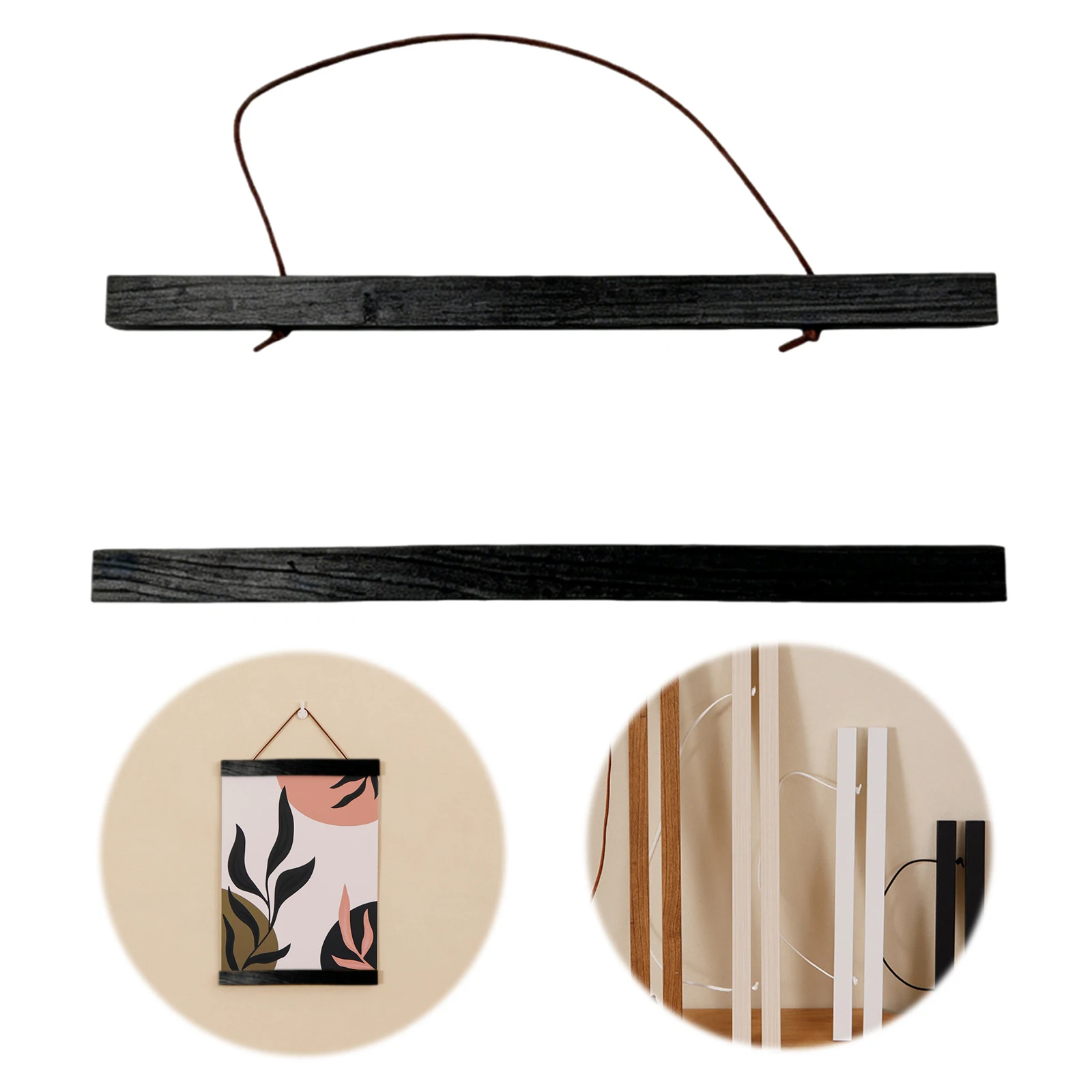 Wooden Magnetic Hanging Scroll - Picture Frame ulasan dan harga