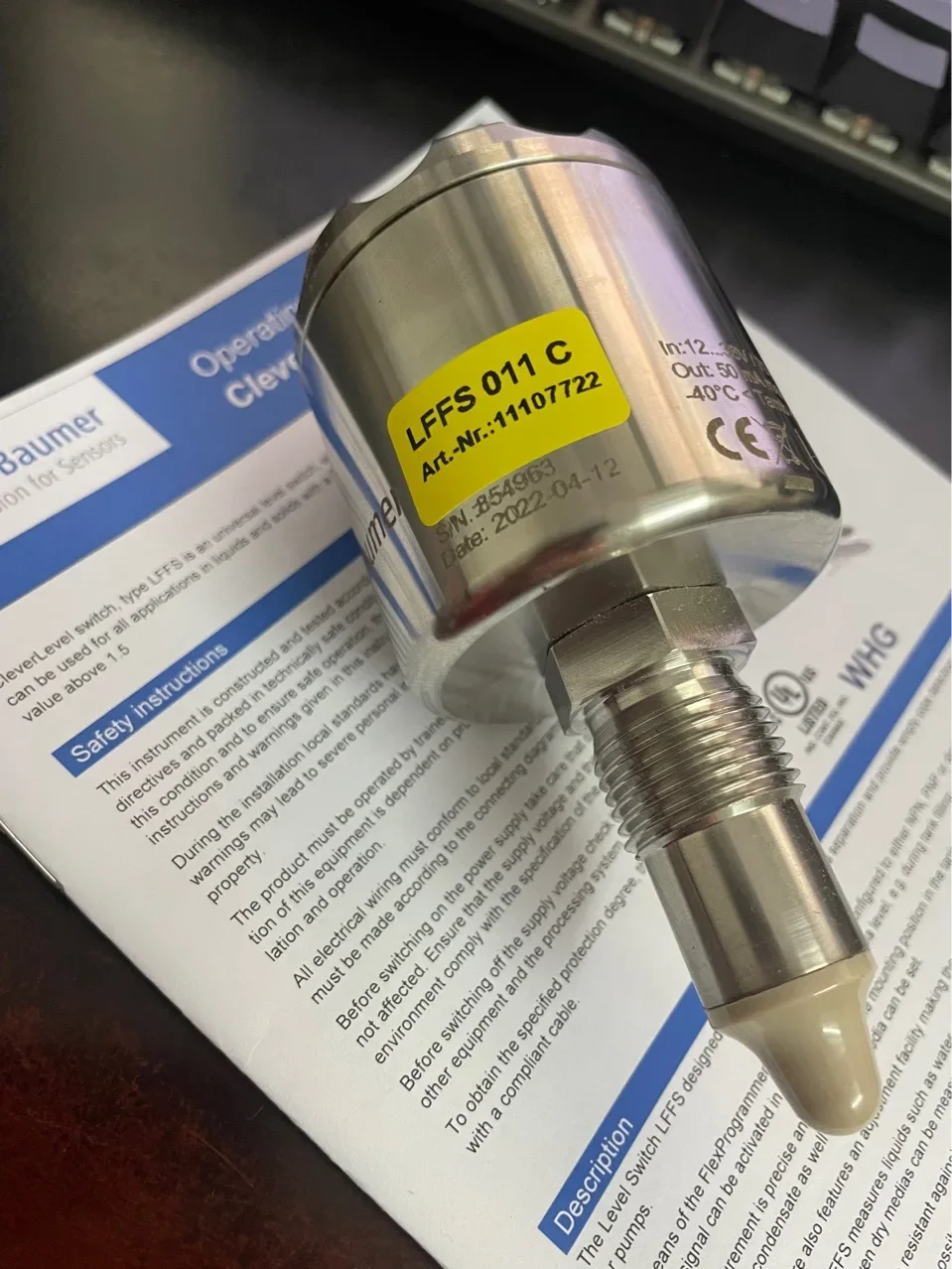 2026 Spot Baumer Level Sensor LFFS 011C