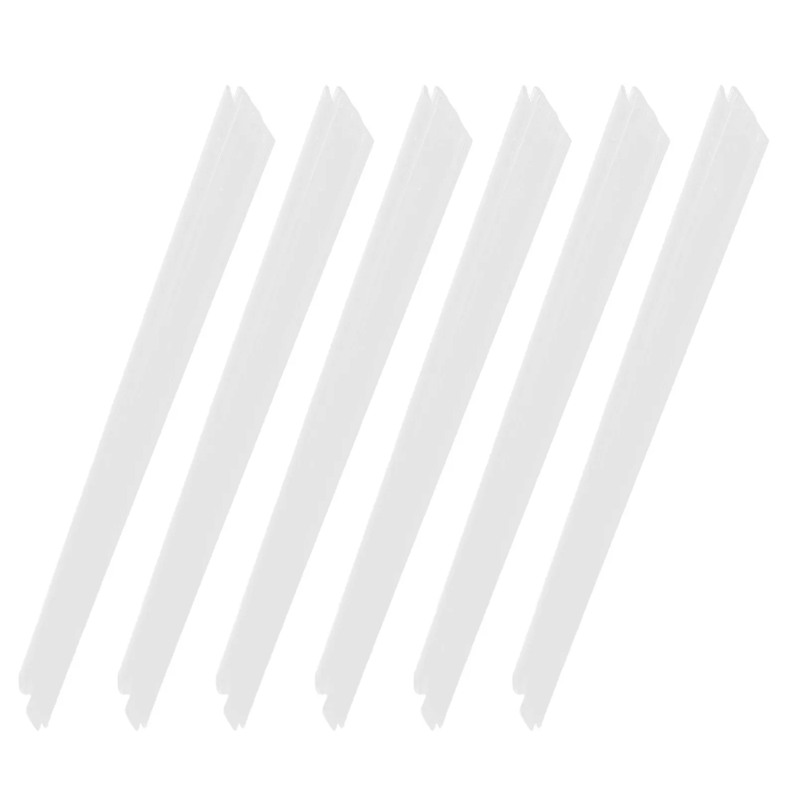 6Pcs Transparent Acrylic Hinges Clear Continuous Flexible No Glue Piano Style Cut to Size for Aquarium Lid Cabinet Display Case
