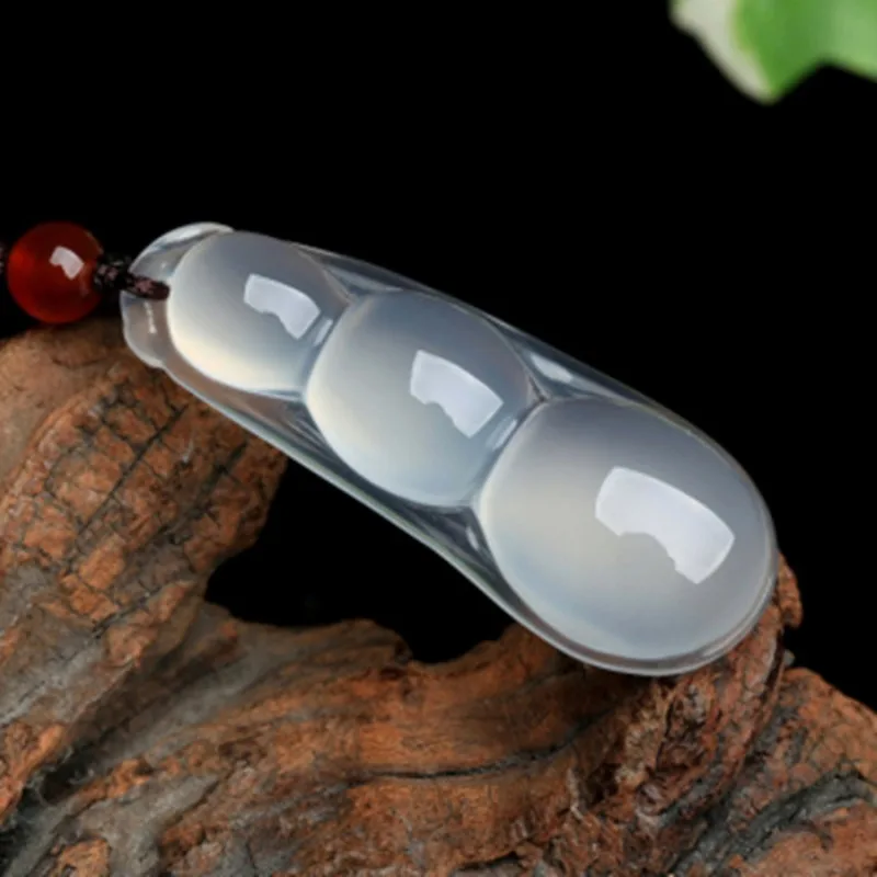 White Jade Marrow Pendant Pendant, Safety Buckle, Guanyin Buddha Pendant Necklace, New Style for Men and Women