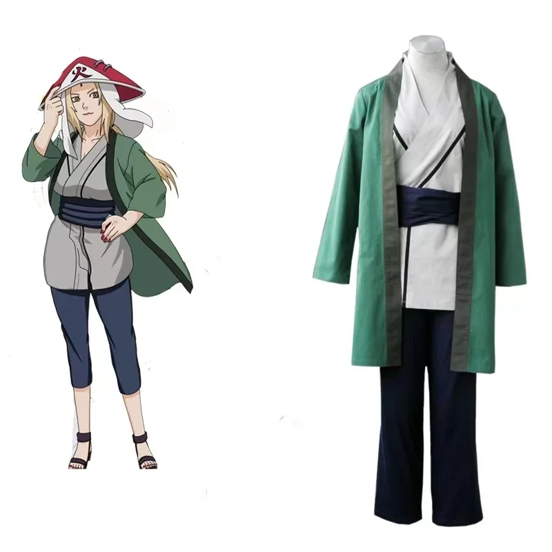 Anime Tsunade Kimono Cosplay Costume Girls Women Halloween Party Carnival Cartoon Uniform Suits Tsunade Cool Cloth