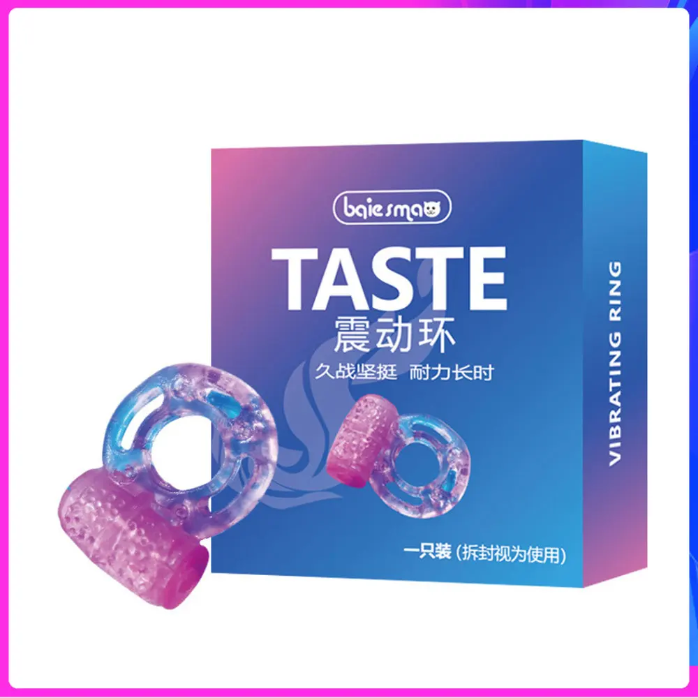 10Pcs Penis Erect Vibrator Ring Lasting Enlarge Cock Rings Harness Prepuce Bondage Men Sex Toys Couples Sexual Brinquedos Erect