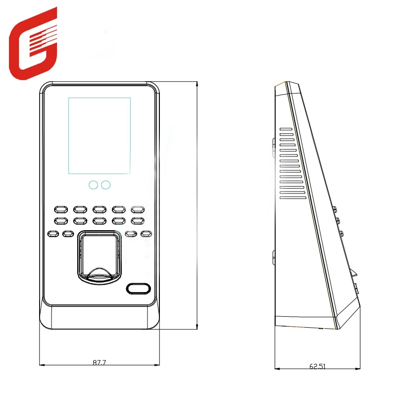 MultiBio800 Multi-biometric Face Fingerprint Access Control Time Attendance