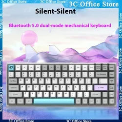 Akko Quiet 3068/3084 Bluetooth Dual Mode Mechanical Keyboard 68/84 Keys Office Game E-sports Cherry Axis Customized Keyboard Gif