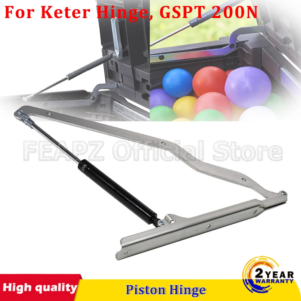 

1 шт. для петли Keter, подходит для моделей Store It Out, Premiere Grande XL и Jumbo, замена пневматической петли GSPT 200N