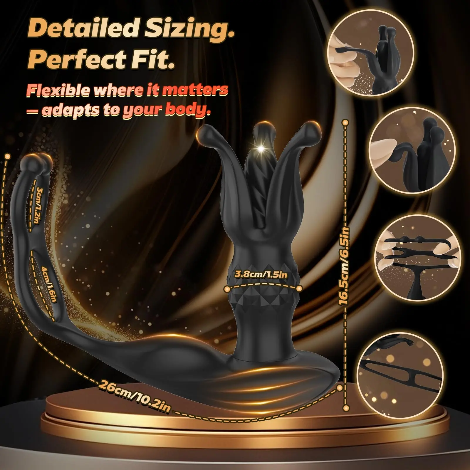 Thrusting دسار ذكر جهاز تدليك للبروستاتا بعقب المكونات الشرج هزاز المتوسع مع حلقات الديك المزدوج لعبة الجنس للرجال مثلي الجنس الكبار متعة