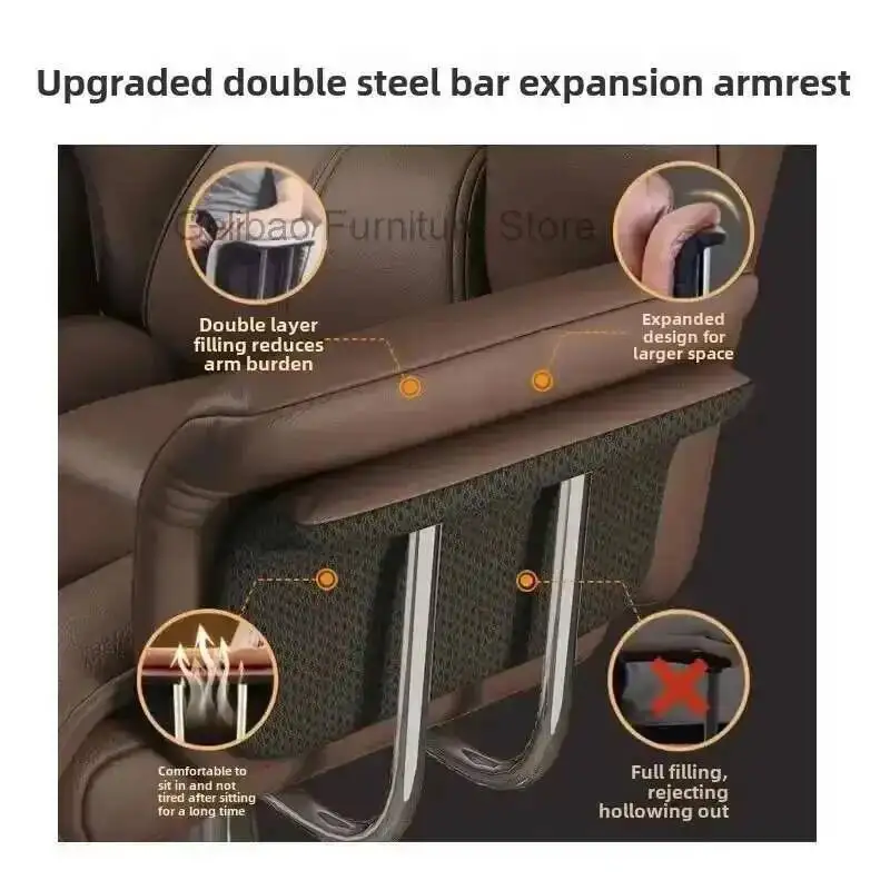 

Office Computer Boss Sofa, Chair, Comfortable Home Study Room Can Lie Down and Rotate