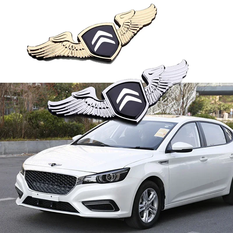 

Car Front Bonnet Eagle Wings Badge Sticker for Citroen Emblem C3 XR C4 Picasso C5 Elysee Berlingo Xsara Sega Aircross Hood Logo