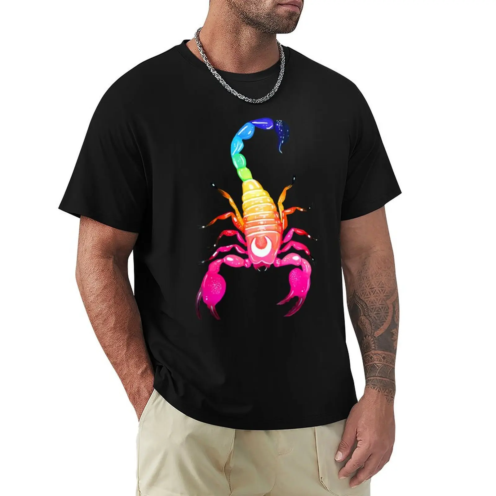 

Scorpion T-Shirt summer clothes oversized graphic tee street wear man t shirt men graphic t shirts