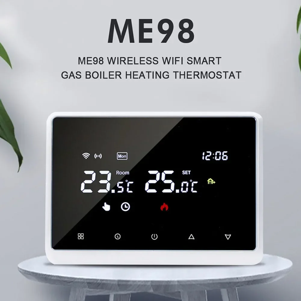 Termostat WIFI nirkabel, termostat untuk ketel terpasang di dinding/lantai air, termostat pemrograman, 868MHZ