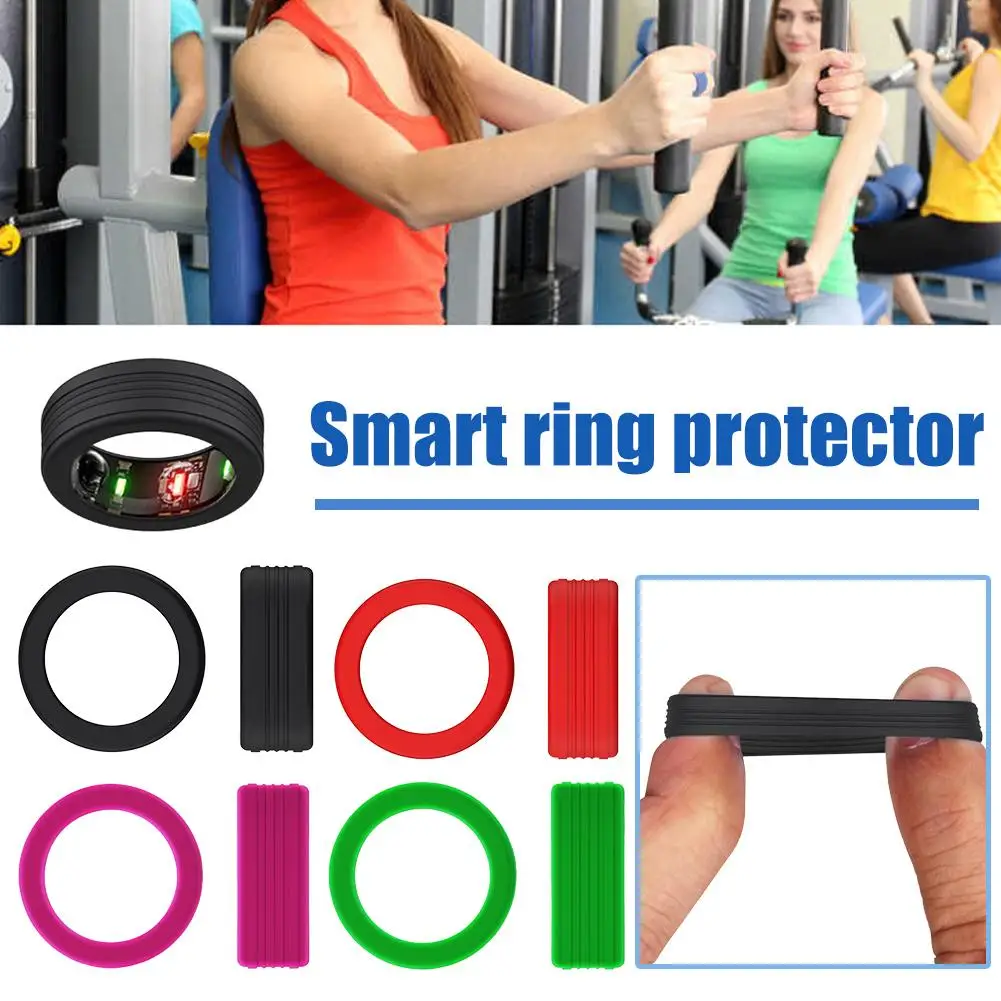 Silicone Ring Cover Shockproof Elastic Case Anti-Scratch Smart Ring Skin Cover Anti Drop For Oura Ring Gen 4 Protector