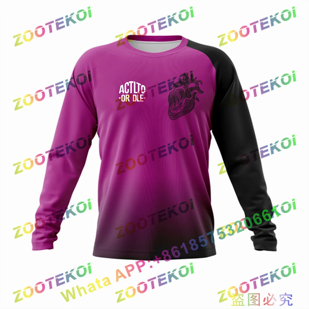 Downhill Jersey ACTLTO OR DLE Motocross Shirt Motorfiets Off-Road T-shirt Rit Fiets Lange Mouwen Mtb Jersey Moto Polera Mtb