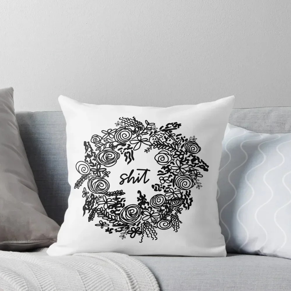 

Flower Wreath Throw Pillow pillow pillowcase Anime home decor items Decorative pillow case