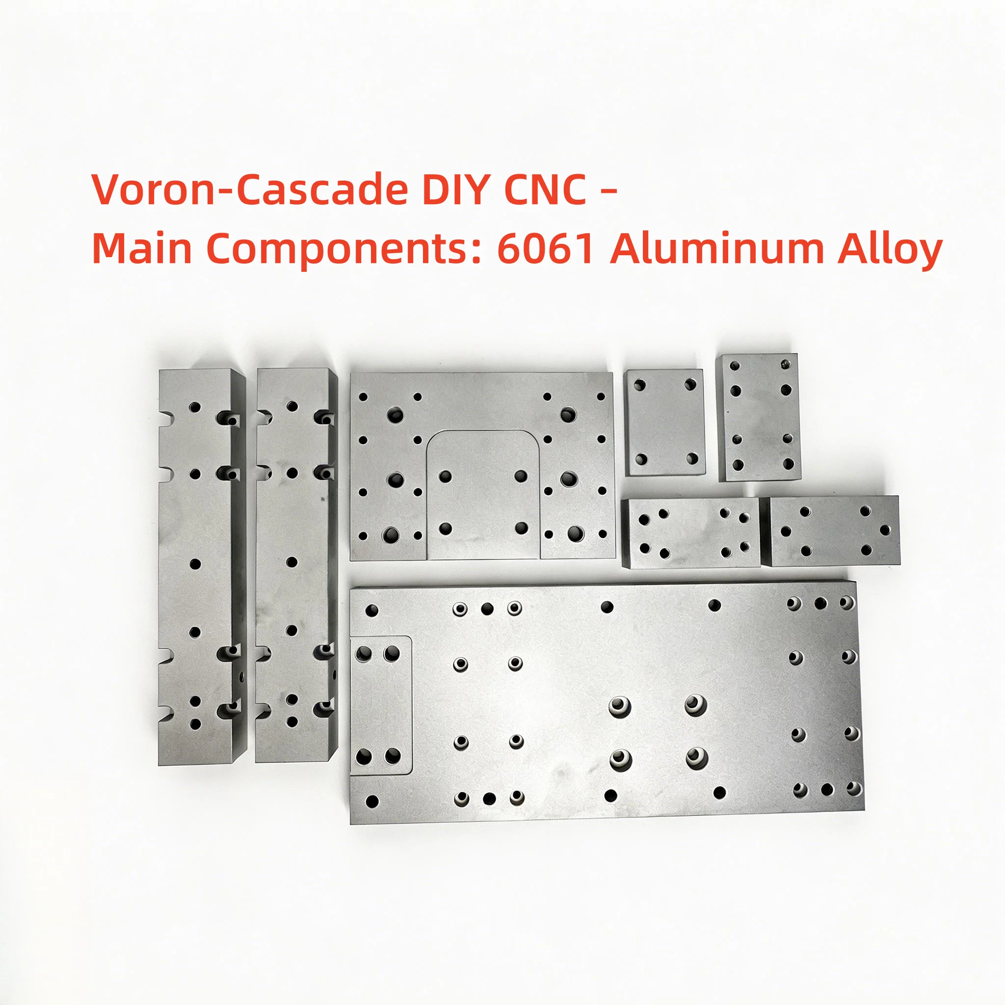 Voron Cascade DIY 3D Printed Parts CNC Main Components 6061 Aluminum Alloy Sandblasting Finish for DIY 3D Printer Kit