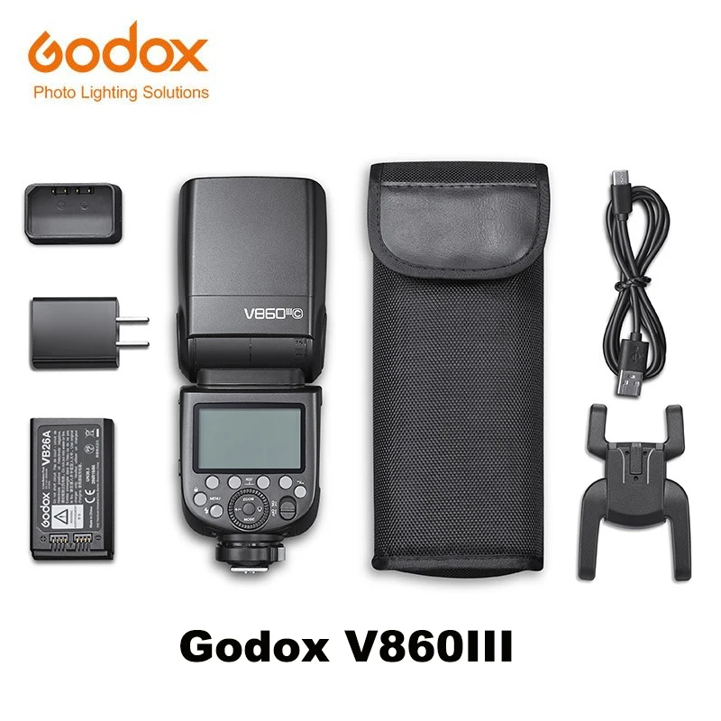 Godox V860III Camera Flash 1/8000 Li-ion Battery TTL Camera Flash Speedlite Photography Camera Flash HSS for Canon Nikon Sony