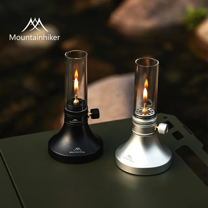 MOUNTAINHIKER Aladdin lámpara de Gas portátil pantalla de cristal Retro luz de ambiente de Gas pesca al aire libre Camping senderismo vela luz