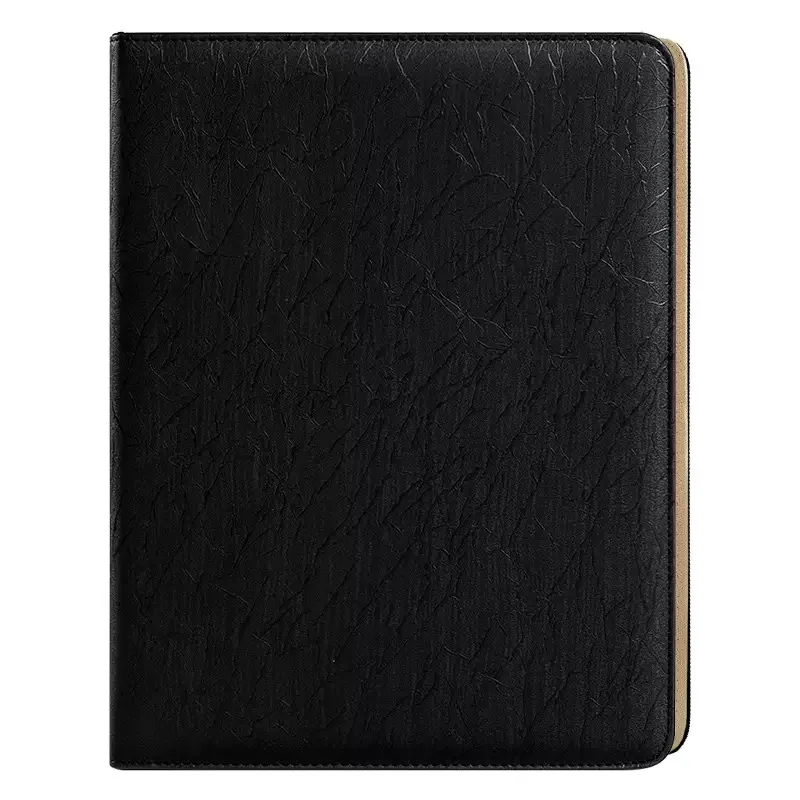 Nieuwe A4 Padfolio-map met ritssluiting, multifunctionele portfolio lederen combinatiekoffer, maptas voor dames/heren transparant plastic