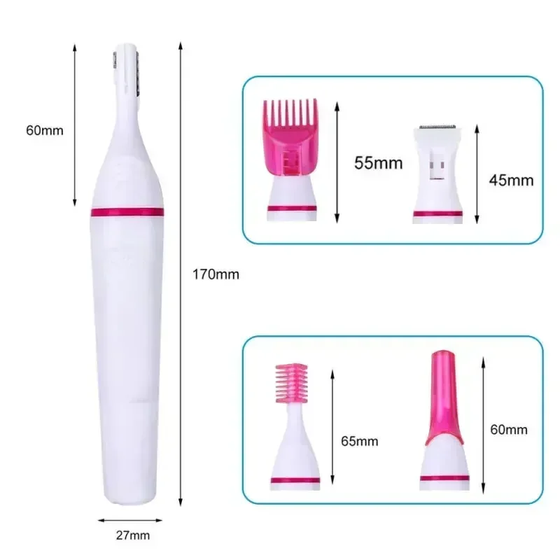 5 em 1 conjunto feminino depilador sobrancelha trimmer senhora barbeador depilação máquina de barbear rosto depilador biquíni ferramenta depilatória