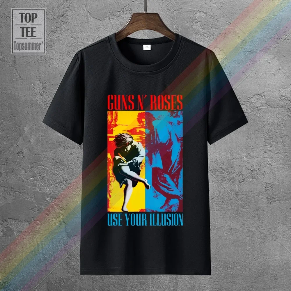 Guns N' Roses Use Your Illusion T Shirts Retro Gothic Tshirts Emo Punk Funny Sweetshirts Aesthetic Tee-Shirt Hippie Goth T Shirt