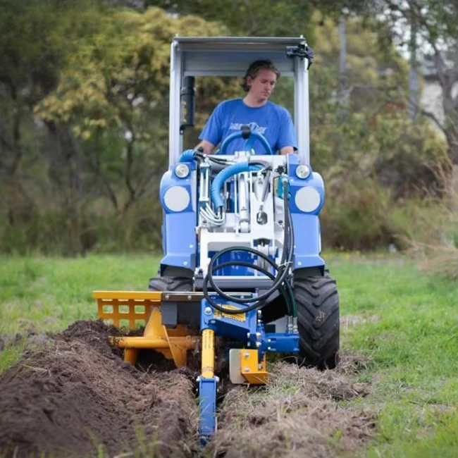 Factory Supply Farm Trencher with Chain Saw Ditching Trenching Machine Price